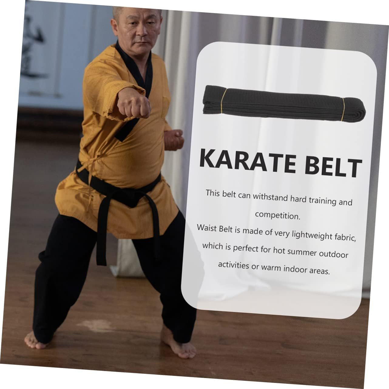 Toyvian Martial Arts Karate Belt Comfortable Wrap Waistband for Adults Lightweight and Breathable Non Non Fading