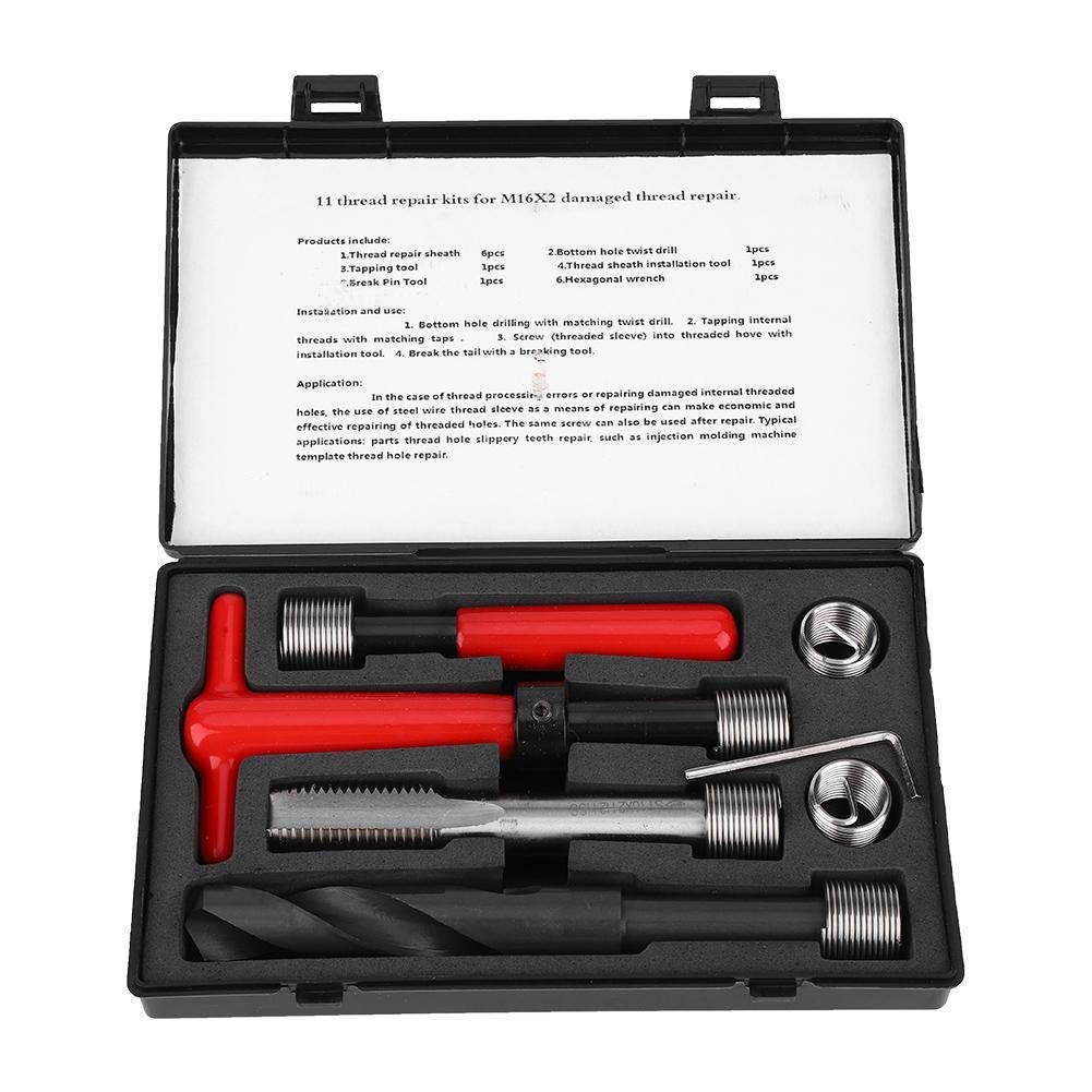 11pcs M16 * 2 thread kit tagliafili altre tagliafili utensile di riparazione