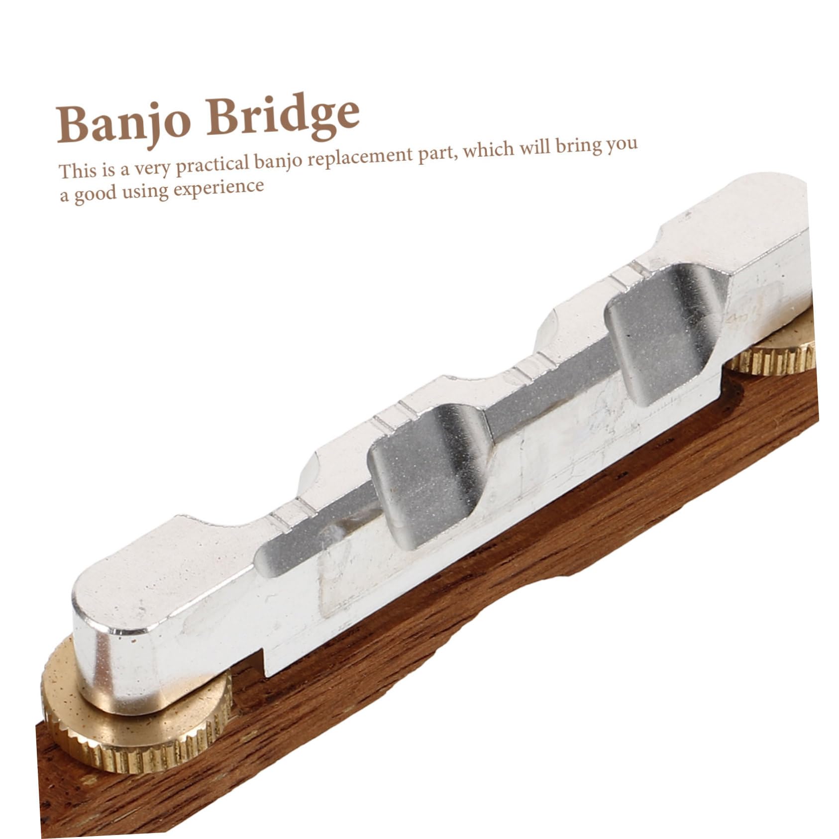 Kisangel Chevalet de Banjo en Bois de Palissandre Pièce de Remplacement Stable et Lisse Accessoire pour Banjo à Cordes Pont pour Instrument de Musique Adapté aux Amateurs et Professionnels