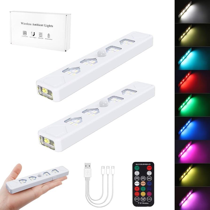 9色 LEDバーライト RGB 人感センサーライト フットライト 足元灯 センサーライト 9色 LEDバーライト フットライト 雰囲気ライト 人感