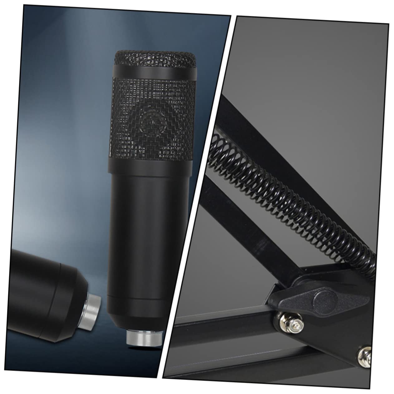 Abaodam Microfono a Condensatore Bm800 USB Nero per Streaming | Lega di Alluminio, Cardioide per Voce, Adatto a Studi di Registrazione Colore Casuale