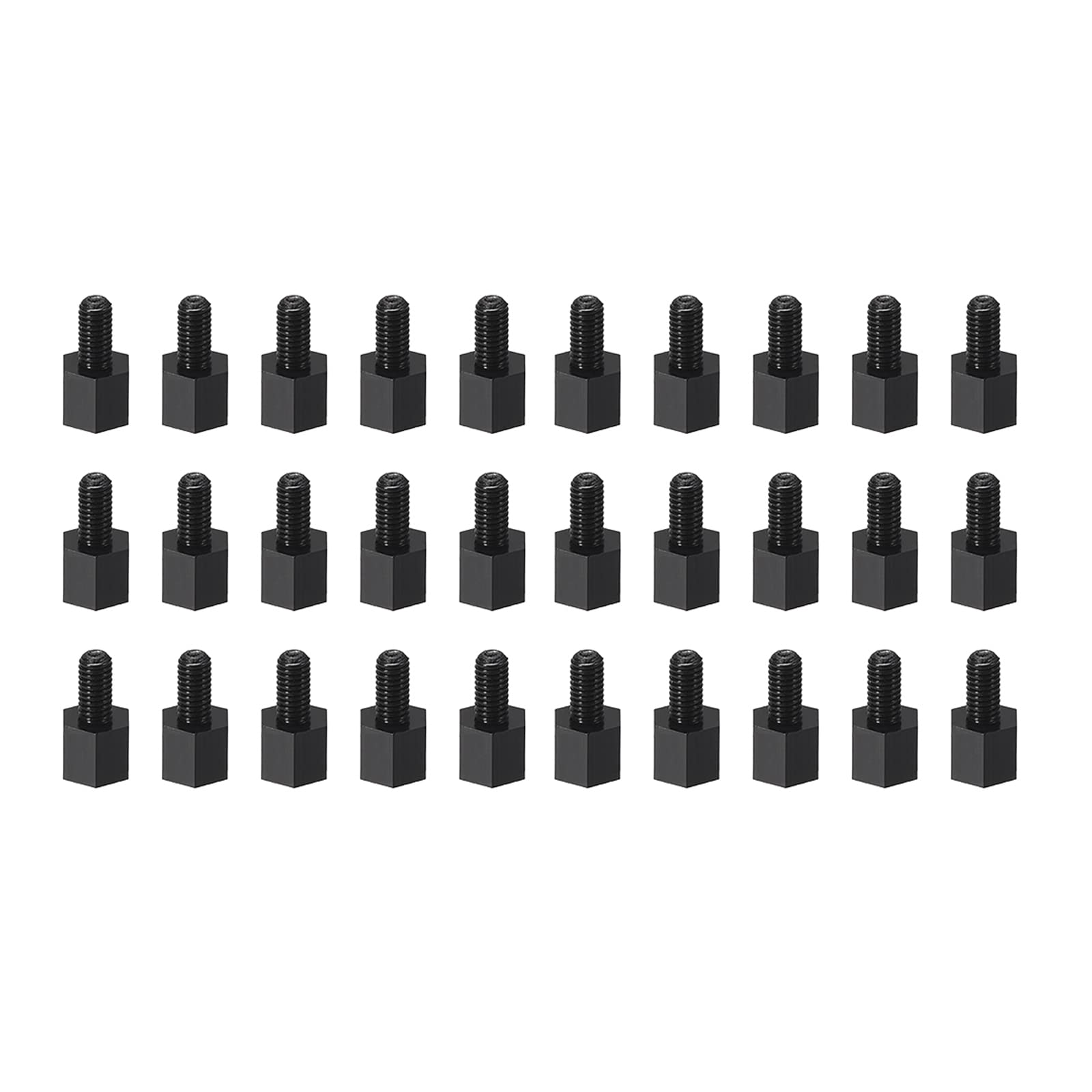 YOKIVE 30 Pcs M3 Standoff Screws, Nylon Hex PCB Standoffs with High Insulation Effect, Keep Height Consistent