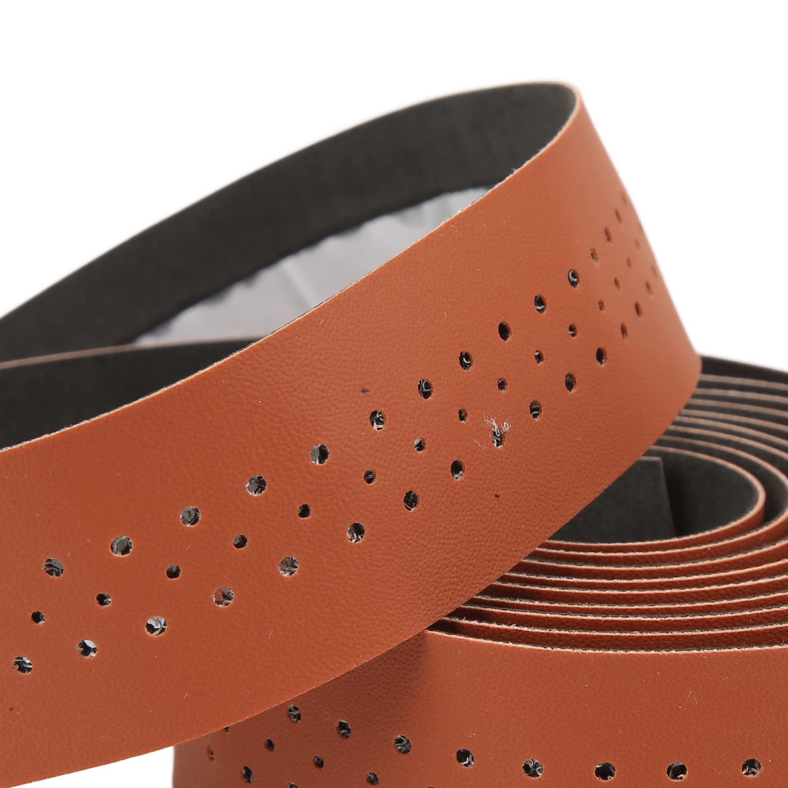 Ceinture de guidon en cuir PU Ruban de barre de vélo 2 pièces
