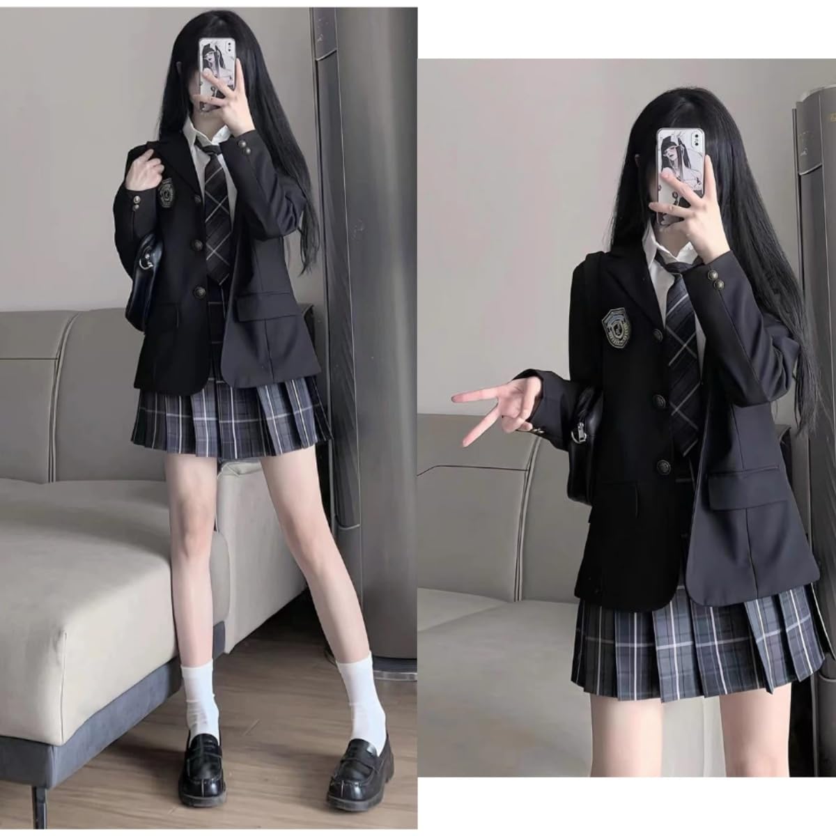 Cossa 女子高校生制服セット Amazon.co.jp: [COSSA] コスプレ 制服 ブレザー jk 女子高校生