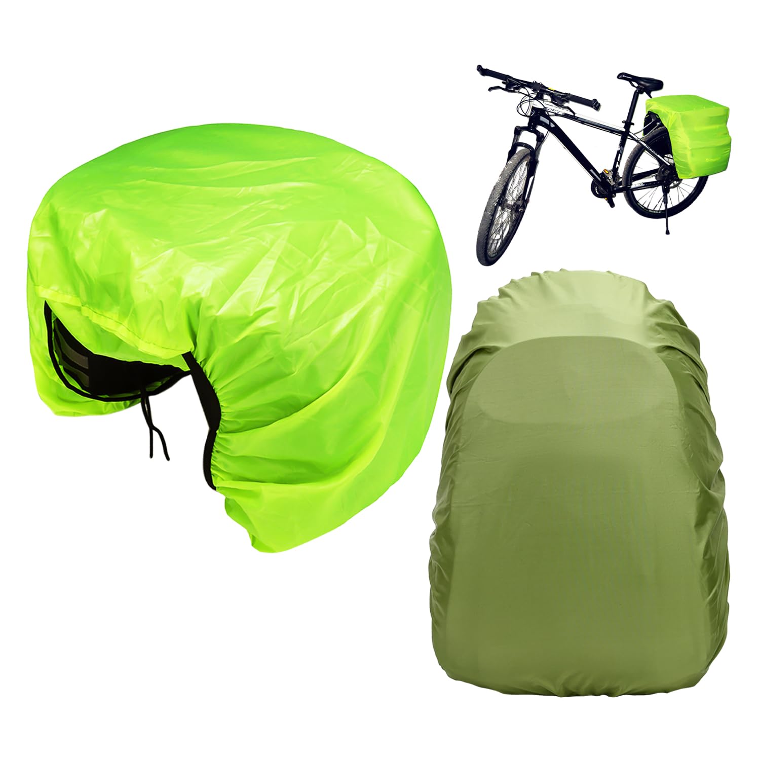 1 Habillage Pluie pour Sacoche, 1 Habillage Pluie pour Sac À Dos, Habillage Pluie pour Sacoche De Vélo, Housse De Protection pour Sacoche De Vélo, Housse De Protection pour Sacoche
