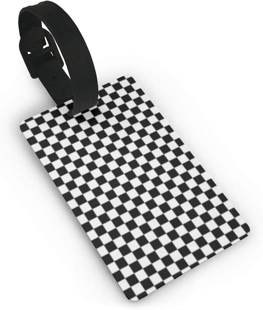 Goodsame Checkered Flag Computer Personalized Luggage Tag Customized Luggage Tag