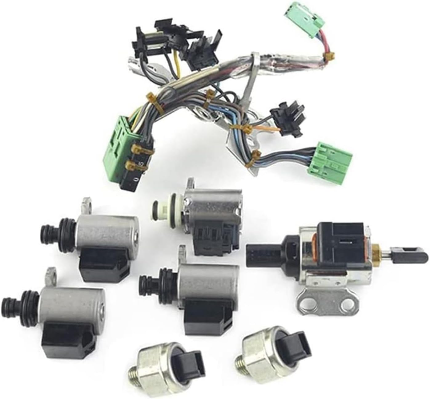 CVT Transmission Solenoid Kit JF011E RE0F10A Compatible For Altima Rogue Sentra Caliber 2.5L QR25DE Engine Car Valve Body Solenoids