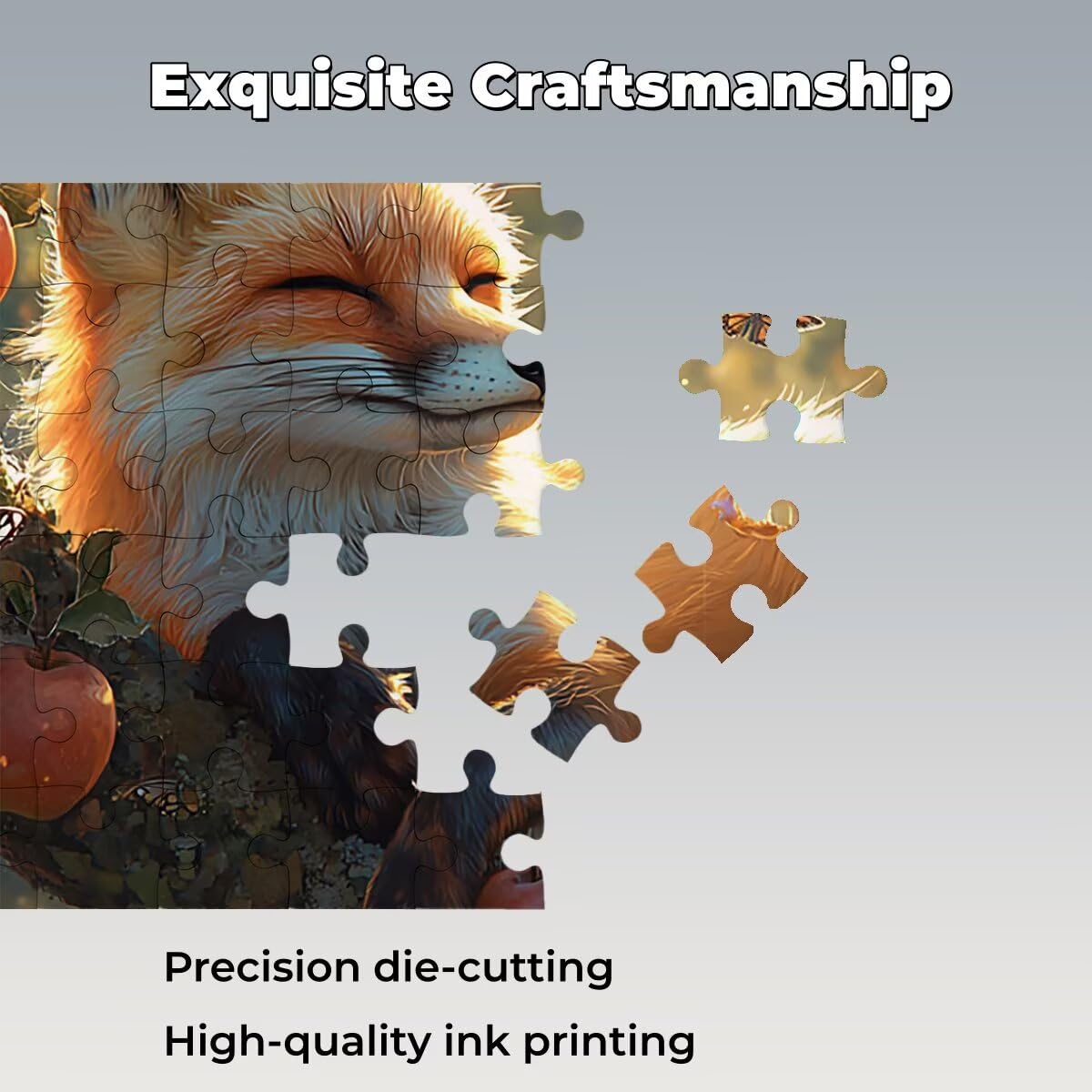Puzzle 1500 sztuk Fox Drewniane Puzzle Dla Dorosłych 87x57cm -1431