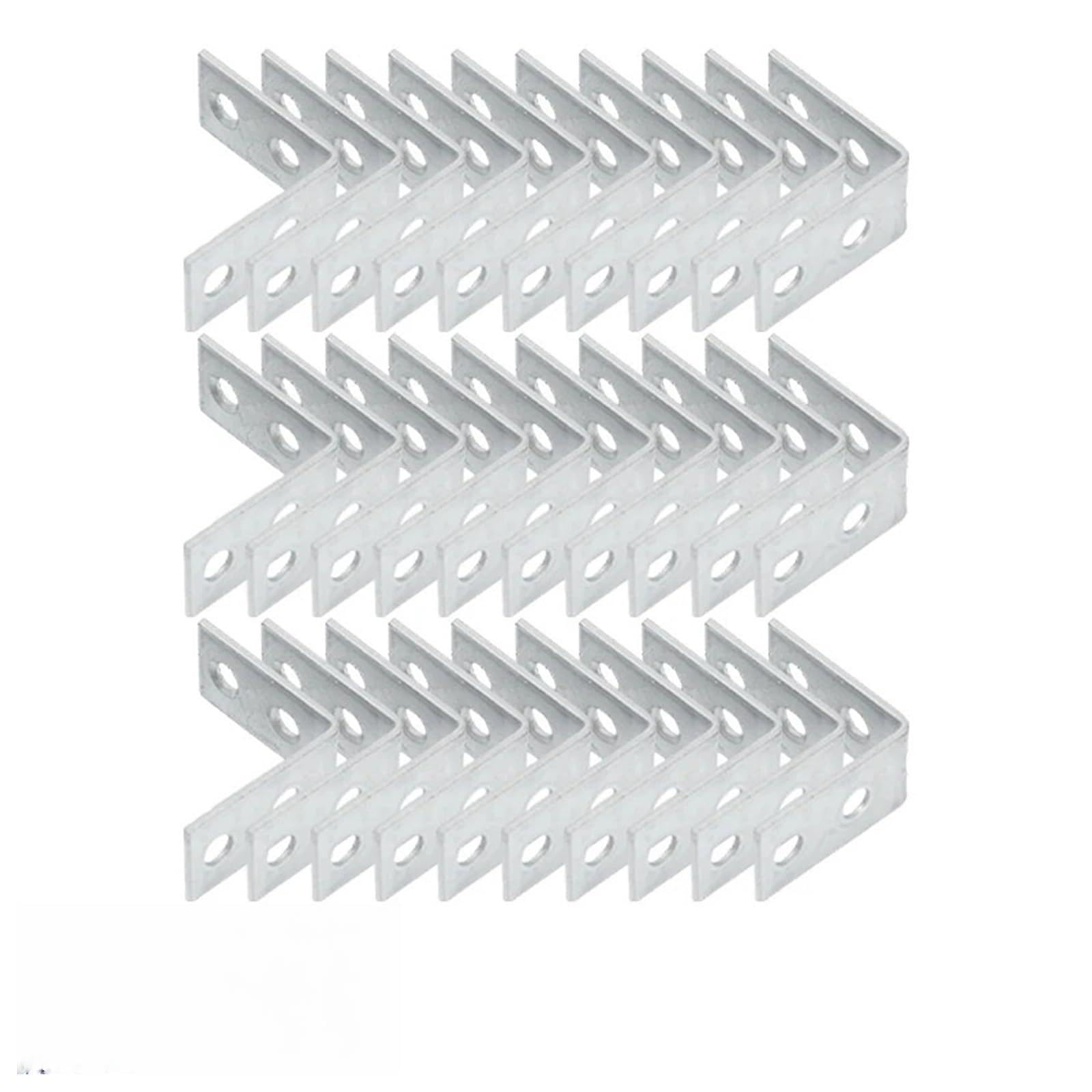 L-förmige Eckwinkel for Möbel, Regalträger, Metallstrebe, robuste Wandhalterung, rechtwinklige Befestigung Geeignet zur Möbelbefestigung(30pcs)