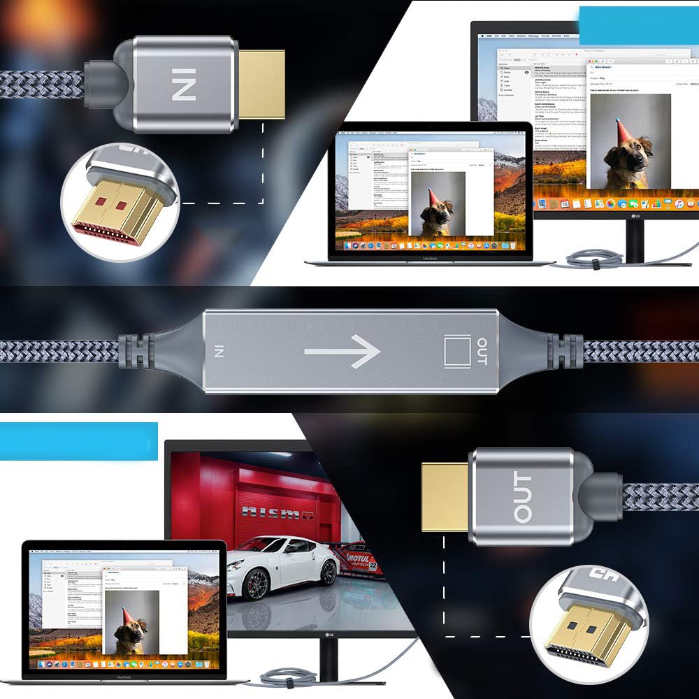 Cable HDMI 4K 10 m Ultra HD para TV, Cine en Casa, Monitor, Proyector, Audio Video