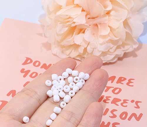 Miniatura 3 de Shapenty Mini cuentas de semillas de vidrio redondas espaciadoras para collares, pulseras, aretes, llavero, anillos, joyería, cuentas, Navidad,