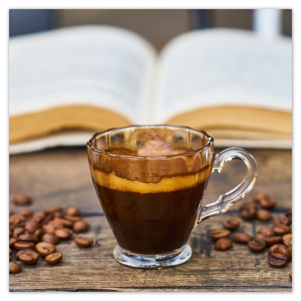 Papel Pintado No Tejido Premium Vlies Decoración De Arte De La Pared 312x312cm Kawka Café Kaffe No. H7240M_TV5BX