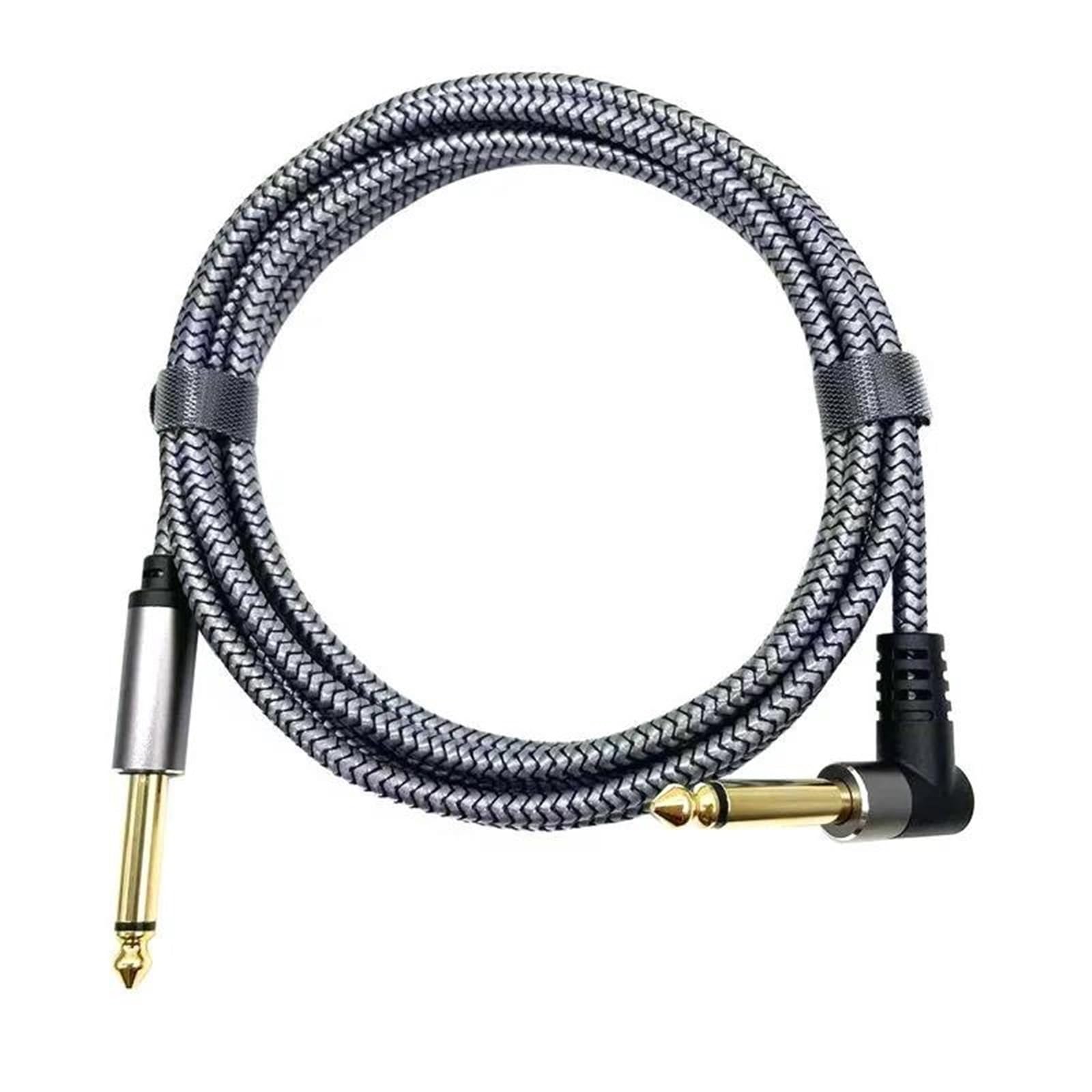 Cable De Audio Para Guitarra Cable de instrumento amplificador alambre 6,35 mm para guitarra eléctrica