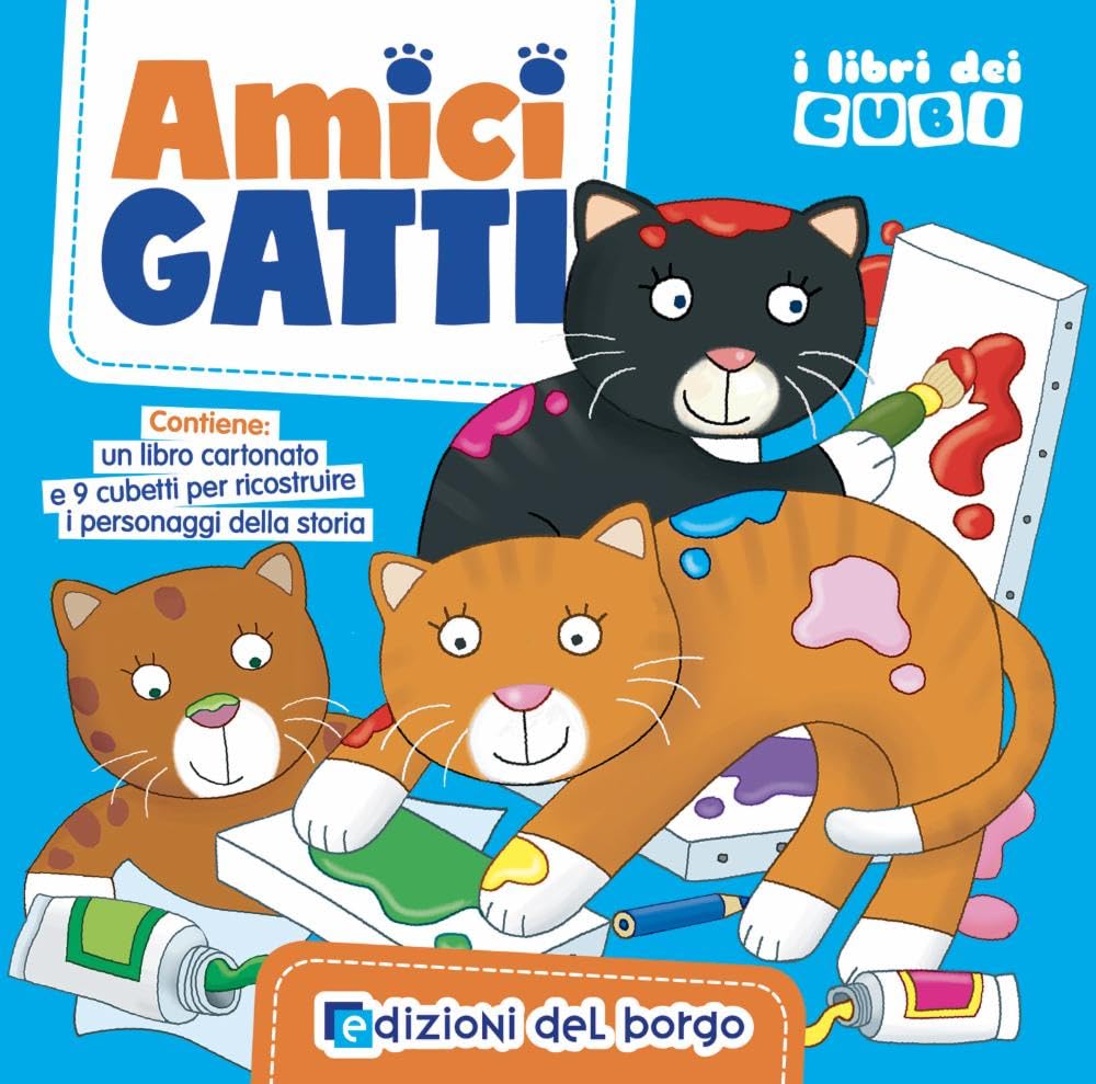 Amici Gatti. I Libri Dei Cubi. Ediz. A Colori. Con 9 Cubetti - 4