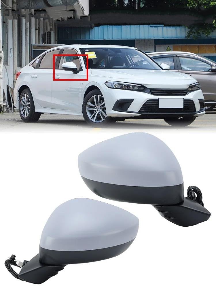 Specchietti Esterni Completi Specchietto Retrovisore A 3 Pin Per Civic 2022 2023 Primer Grigio Senza Laterale Pieghevole Manuale Riscaldato Accessori Auto Retrovisore Esterno Auto(Sinistra)