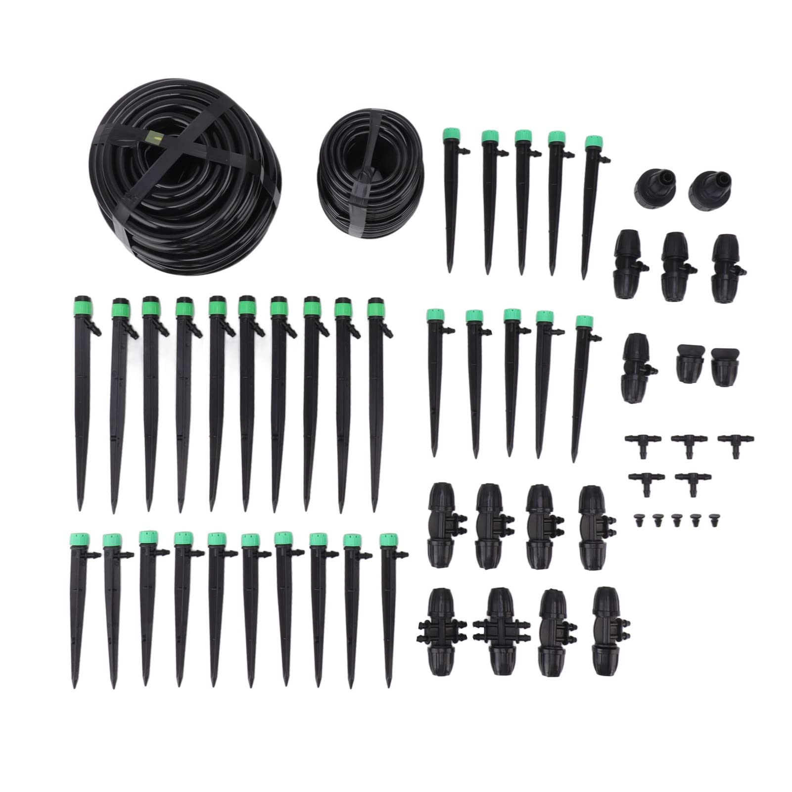 Haofy Sistema de Riego de Jardín Sistema de Riego de Jardín Kits Automáticos de Riego por Goteo para Camas de Jardín Elevadas Sistema de Riego por Goteo de Césped