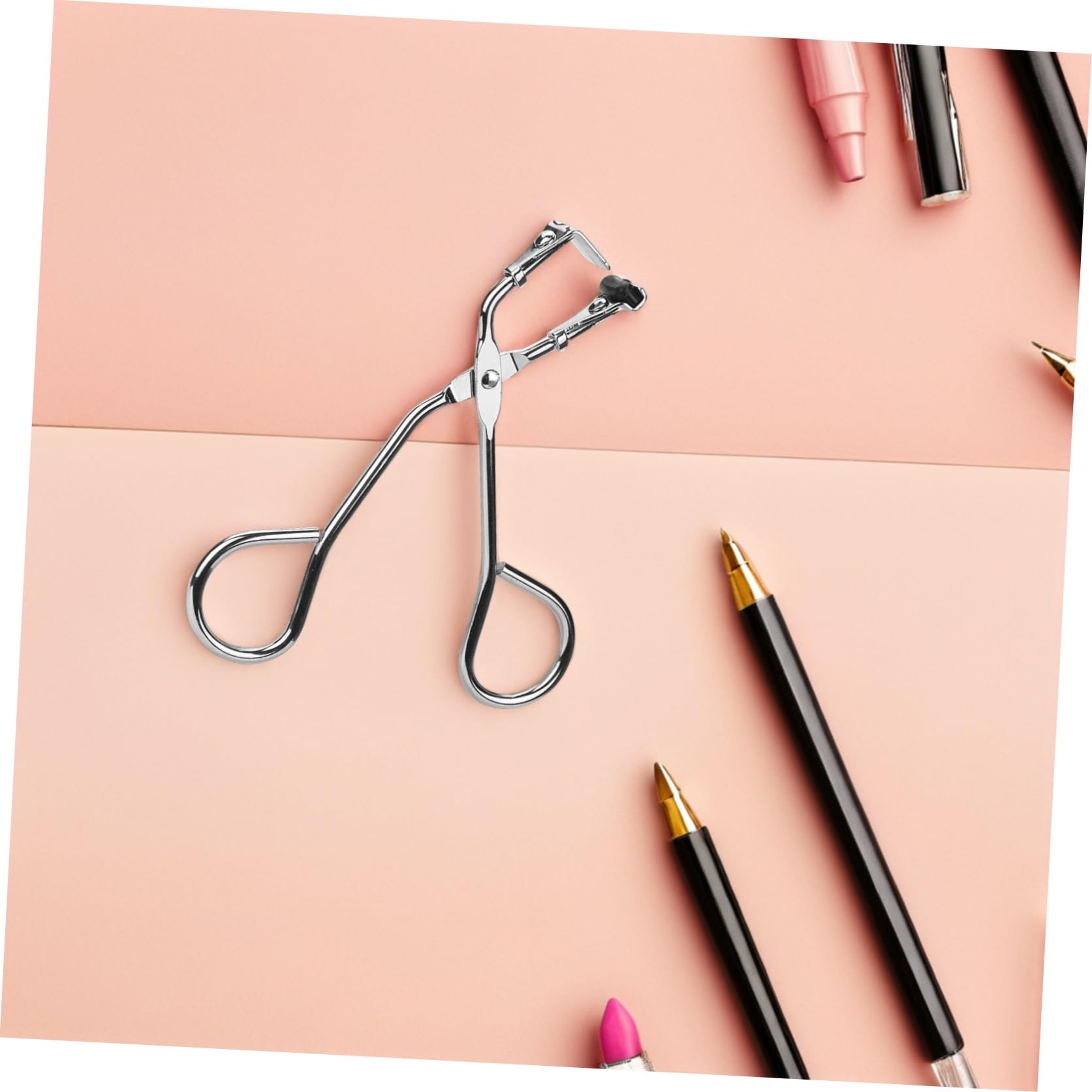 ABOOFAN Wimpernzange für Präzises Wimpernstyling Tragbare mit Gebogener Form aus Edelstahl Praktisches und Leichtes Werkzeug und Make Up Anwendung Unterwegs