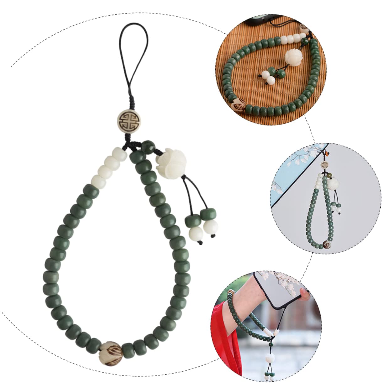Didiseaon Cordón Para Teléfono Móvil Correa Para La Muñeca Cordón De Cadena Corto Para Billetera Teléfono Retro Para Hombres Y Mujeres 3 Uds