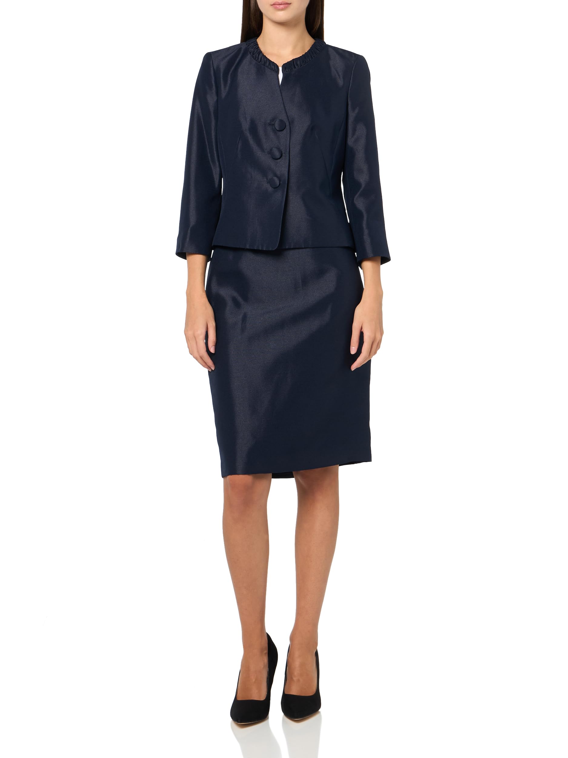 Le Suit Womens Jacket Skirt Suit
