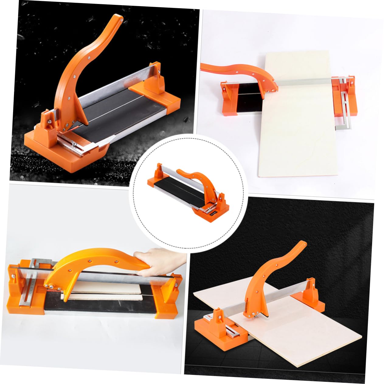 VILLCASE 1Pc Manual and Tile Cutter Professional Tile Cutting Machine for Porcelain Ceramic and Tiles Precision Cutting Tool for Home and Professional Use
