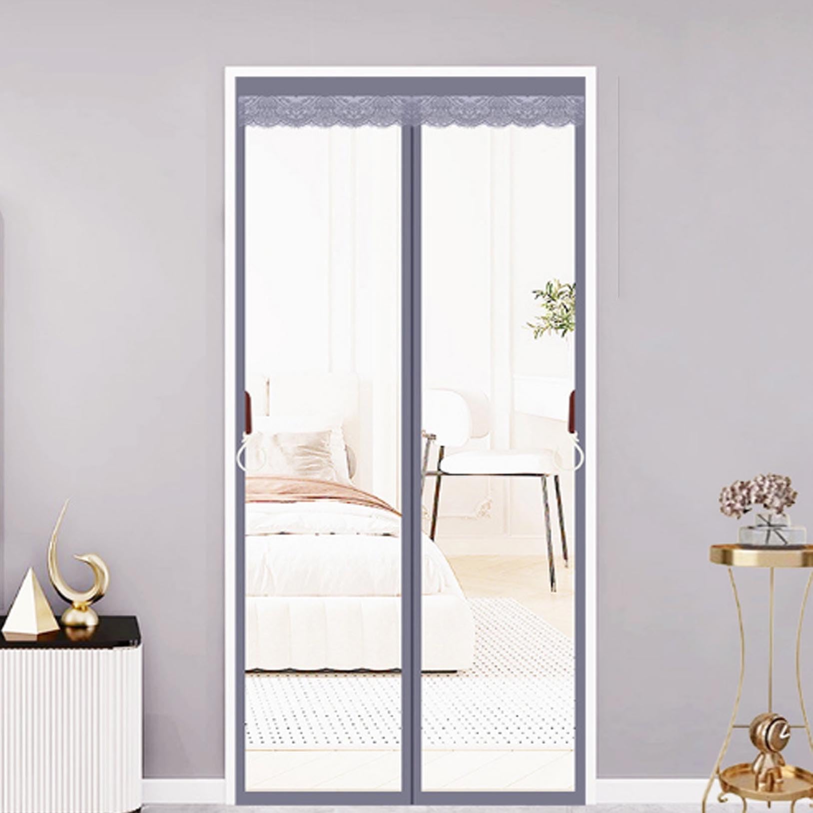 Cortina para Puerta Exterior de Terraza,Magnética Transparente Cortina Térmica para Puertas EVA Aislante Termica Frio y Calor Cortina para Puerta Exterior Impermeable