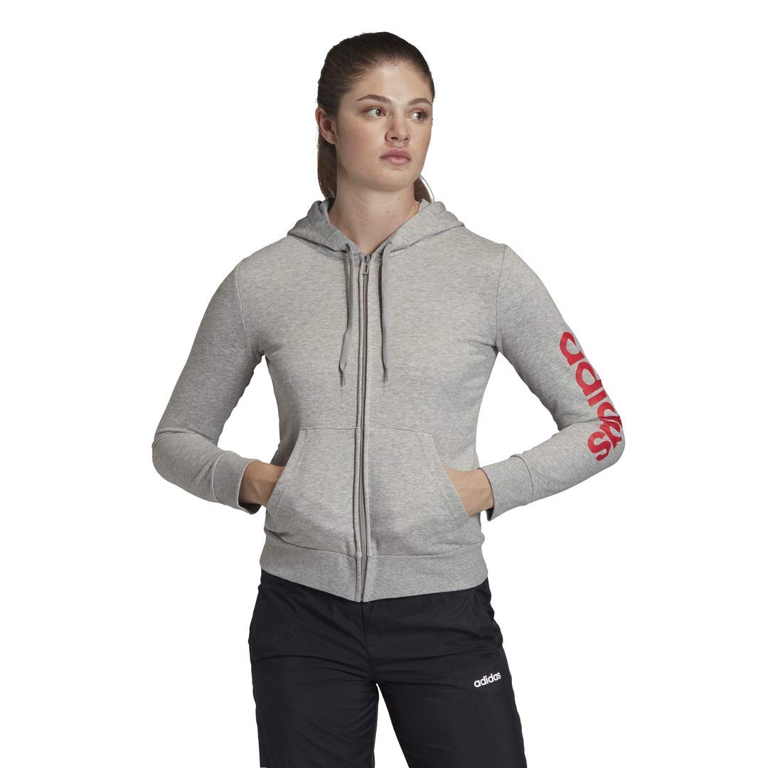 essentials linear hoodie adidas