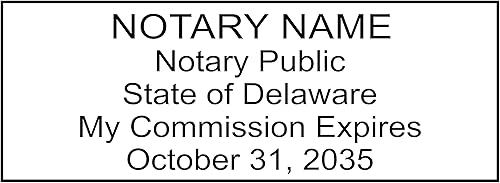 Hubco Sello notario autoentintado S-844 púrpura - Delaware