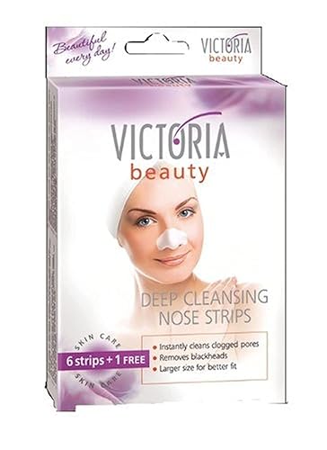 Victoria Beauty Tiras nasales de limpieza profunda que limpian al instante los poros obstruidos, elimina puntos negros, tamaño más grande para un