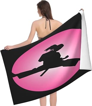 52"x 32" Extra Large Beach Towel Taekwondo Design Print Pool Towel Quick-Drying Ultra-Soft Bath Towel for Beach, Pool, Travel