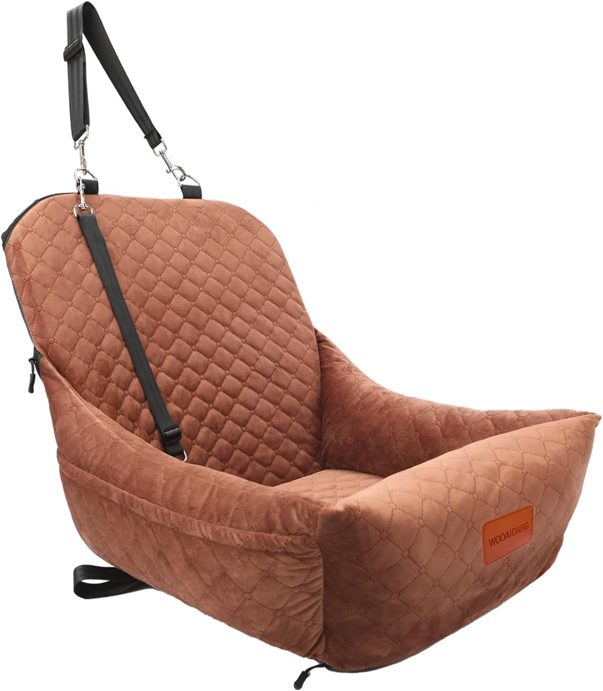 Small Dog Car Seat with Memory Foam, Soft Fabric & Safety Leashes Small Dog Car Seat with Memory Foam, Soft Fabric & Safety Leashes