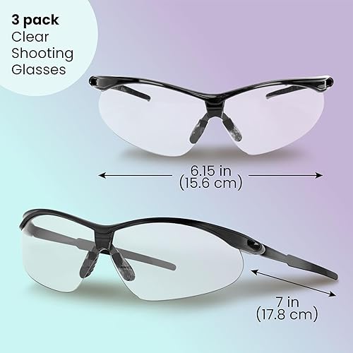 Miniatura 2 de Aqulius 3pk Shooting Glasses - Safety Glasses - Eye Protection for Shooting Range, Tactical Shooting Goggles