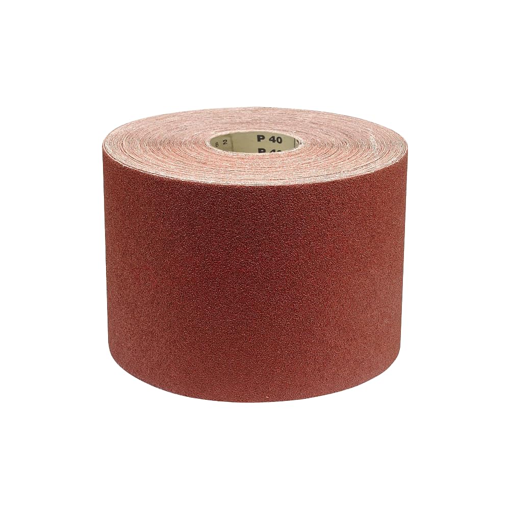 APP R115 papier ścierny w rolce 115 mm x 25 m | Brązowy papier ścierny z tlenku glinu do drewna, MDF, tworzyw sztucznych i karoserii | Idealny do kształtów i zakrzywionych powierzchni | Ziarnistość 60