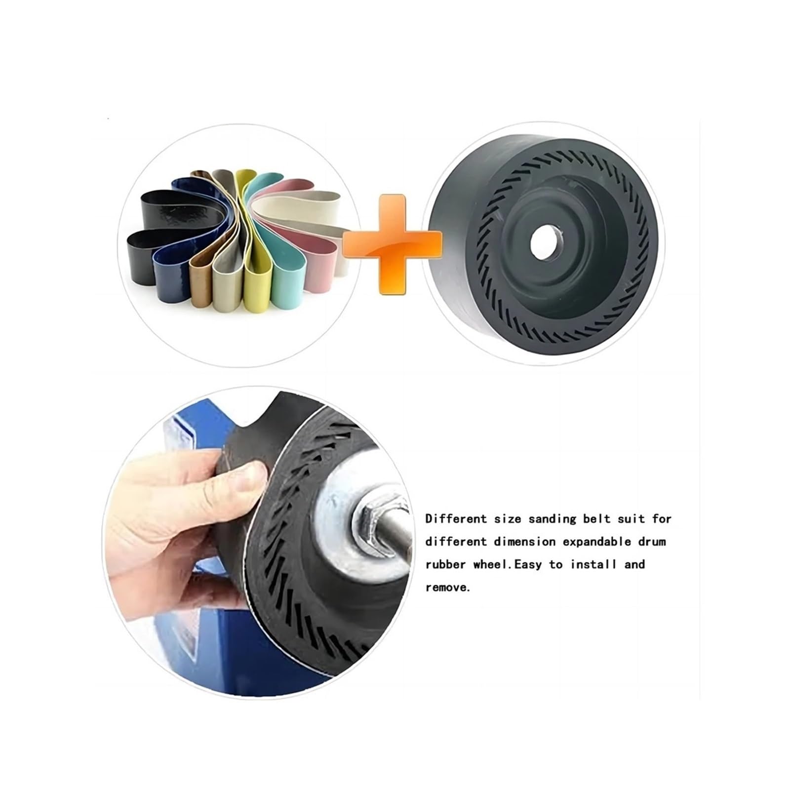 Ceintures de polissage lapidaire en résine Abrasive douce, 1 pièce 8 pouces, compatibles avec les pierres précieuses, meule, ceinture sable(50000 Mesh)