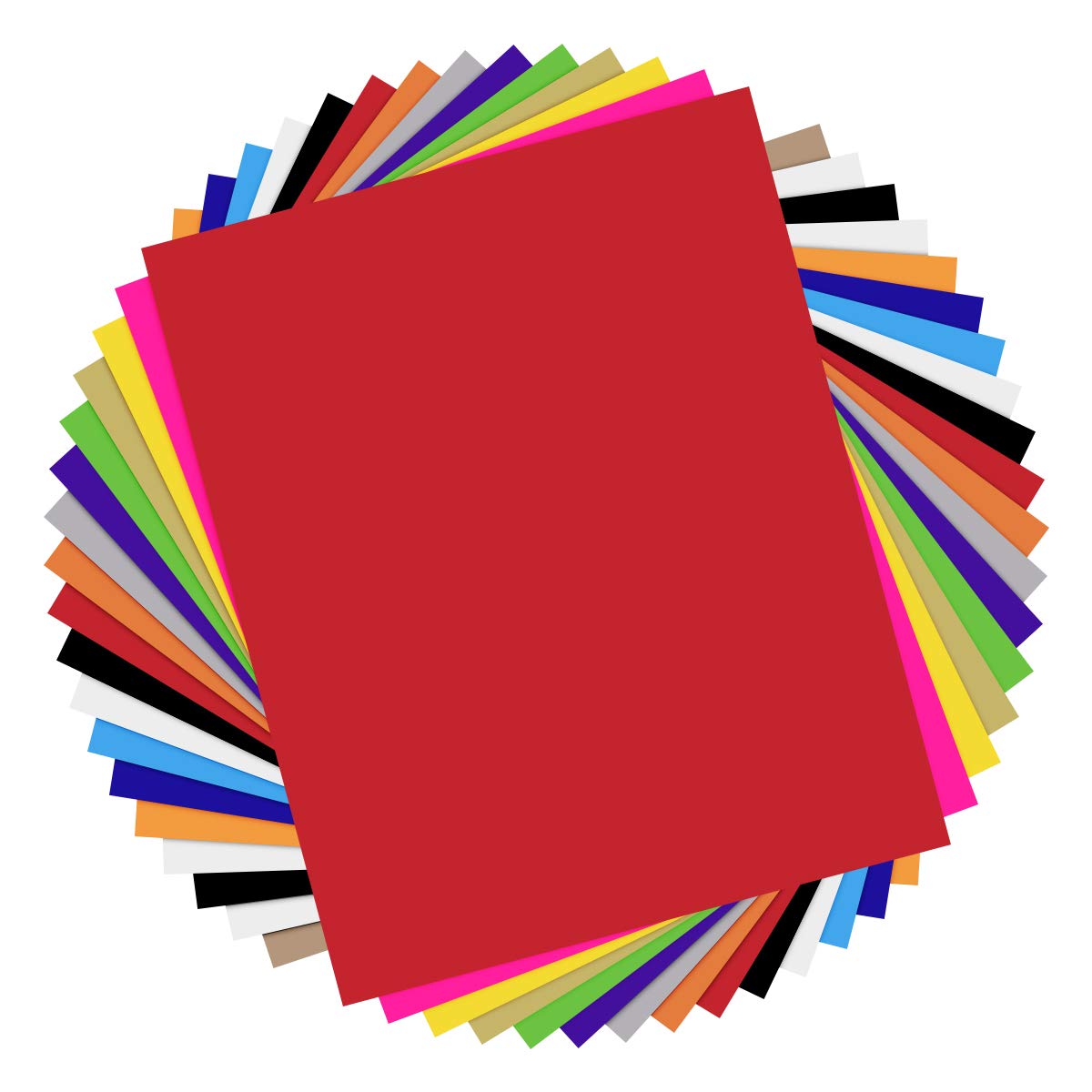 HTVRONT Heat Transfer Vinyl Bundle - 17 Pack 12"x10" Iron On Vinyl Sheets for T-Shirts with 1 Teflon Sheet - 13 Assorted Colors HTV Vinyl for Clothes