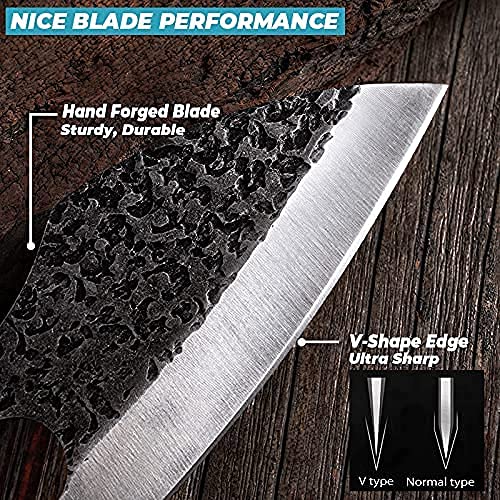 Kitory Meat Cleaver 6''Chef Knife Cleaver Knife Heavy Viking