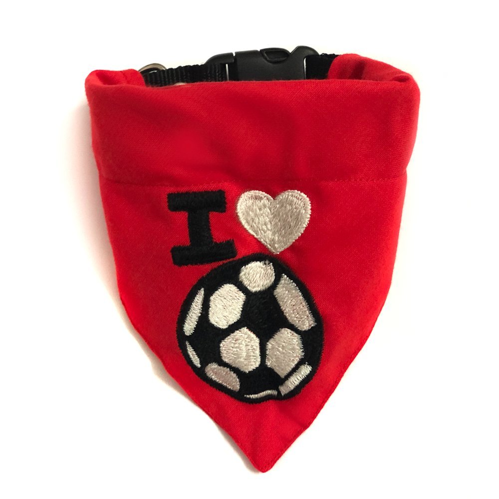 That Dog In Tuxedo I Love Football Dog Embroidered Bandana/Scarf with Adjustable Dog Collar (Size - M-L) (B07DTDBW6Y) Amazon Price History, Amazon Price Tracker