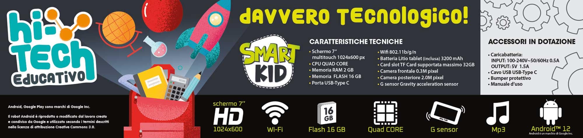 Liscianigiochi Hi Tech Educativo Mio Tab 7 Smart Kid