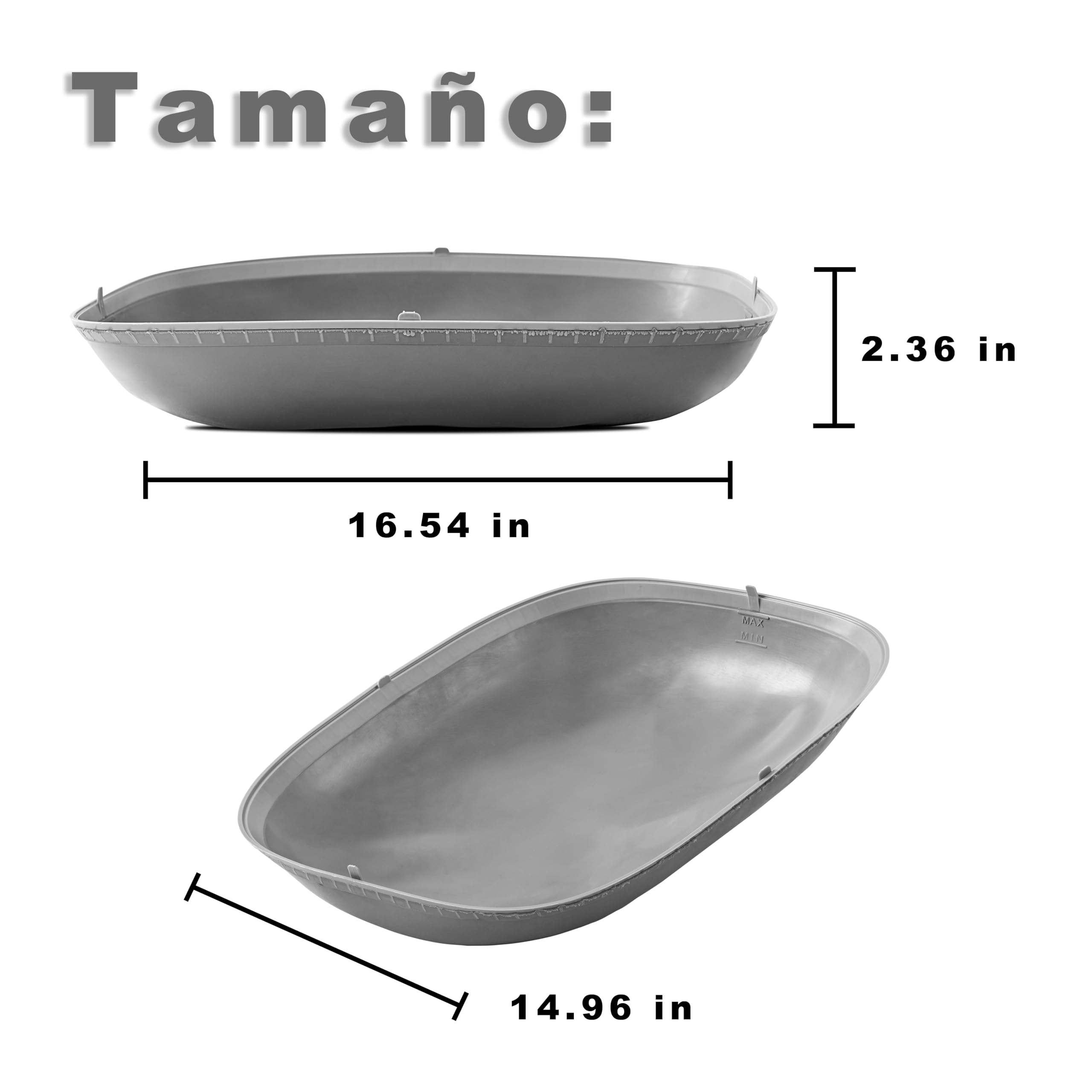 Bandeja de Silicona Impermeable para Arenero Automático, Base Antifugas para Caja de Arena para Gatos, Fácil de Limpiar, Protector de Suelo