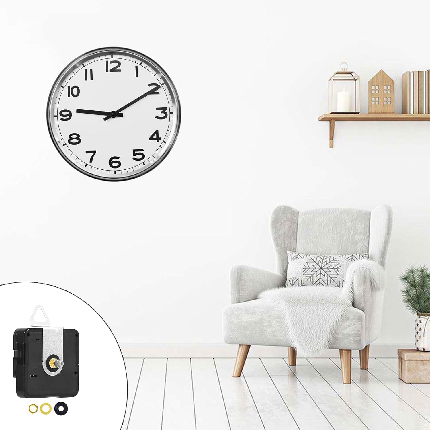 Quartzs Clock Mechanism For Crafting Wall Clock Repair Parts Quiet Operations Battery Operated Clock Movement Kits