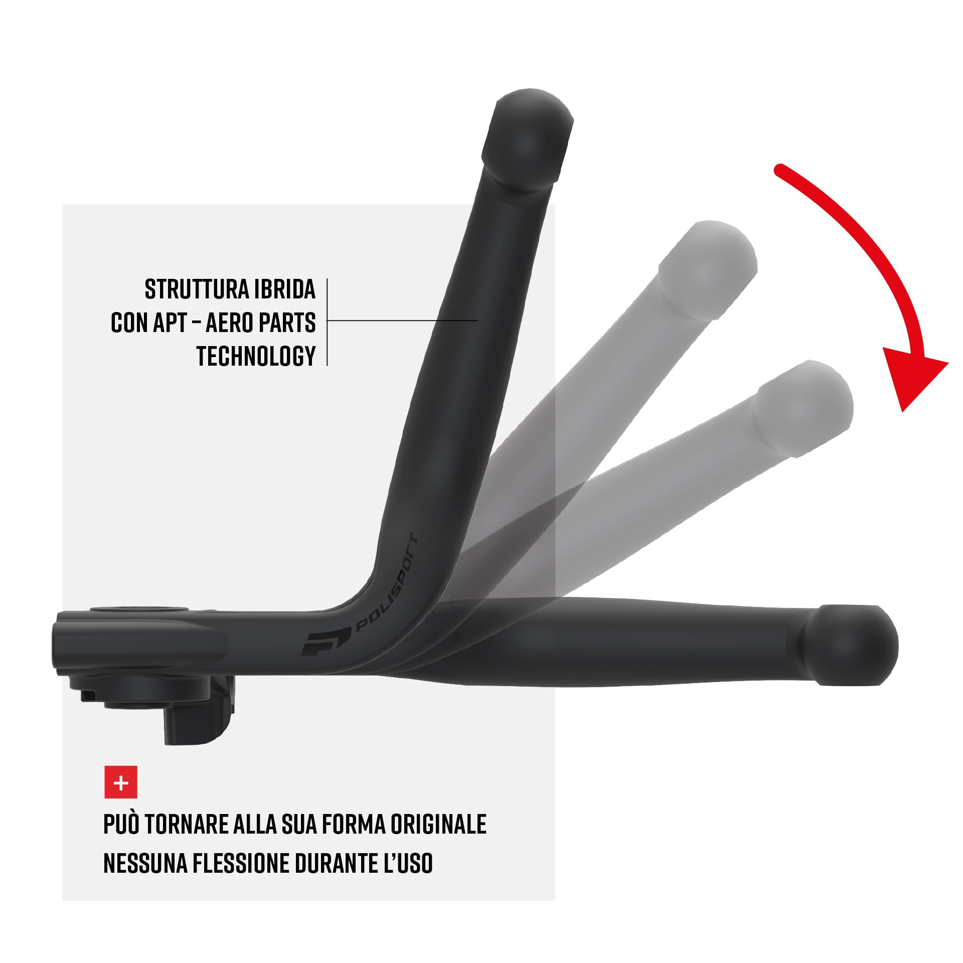 Polisport 91575 - Set di leve pieghevoli infrangibili ATP compatibile con motociclette TRIUMPH di colore Nero