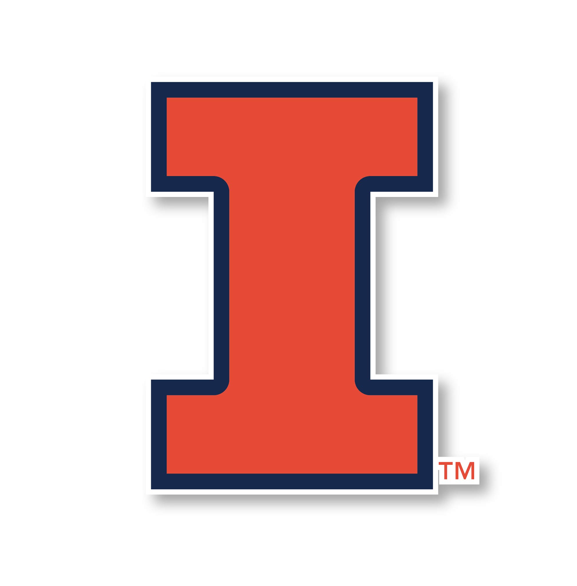 Illinois Fighting Illini 4 Inch Vinyl Mascot Magnet 4-Pack Officially Licensed Collegiate Product