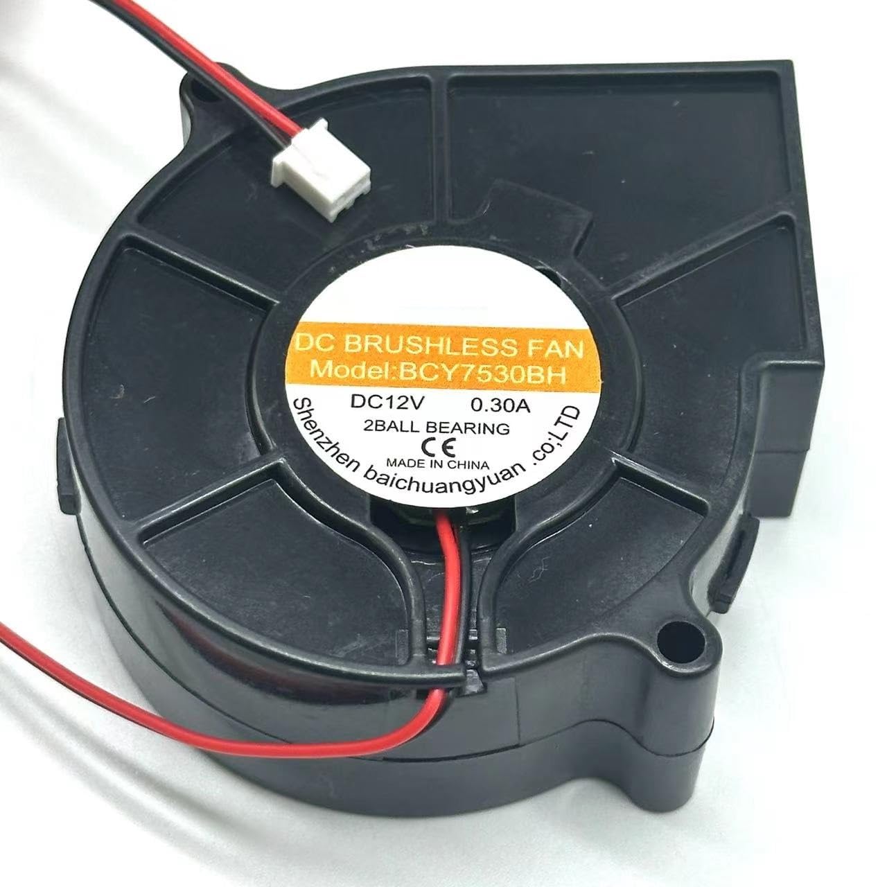 Ventilador de refrigeración Servidor 2 Cables, 75 x 30 mm, CC 12 V, 0, A, para HSC BCY7530BH