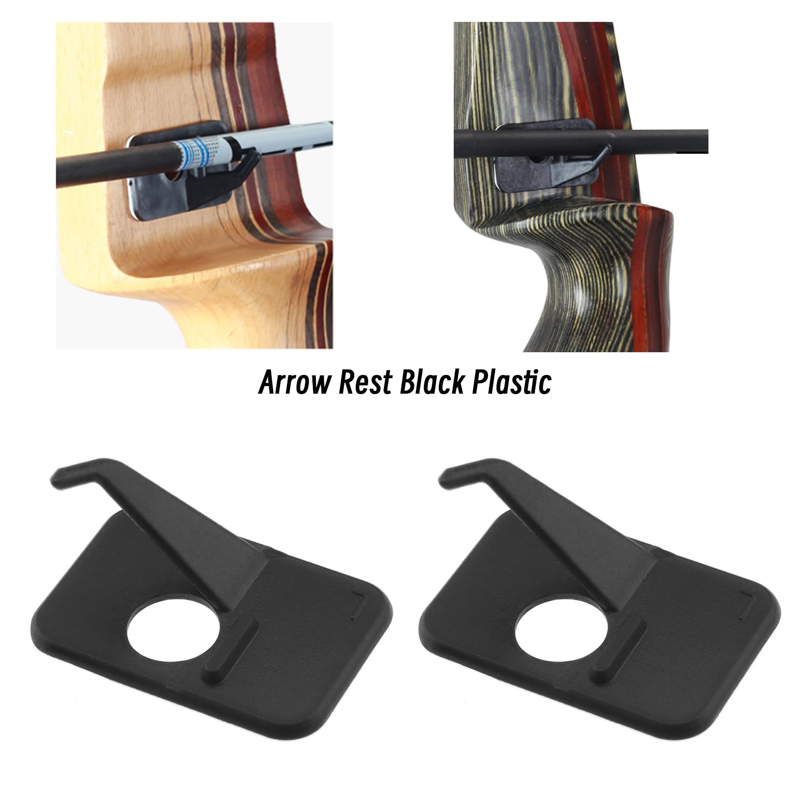 8pcs Repose-Flèche en Plastique Repose-Flèche Tir à l'arc Repose-Flèche Auto-Adhésif Flèche Autocollant Accessoires pour la Chasse Tir Ciblage