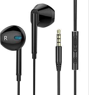 【2021進化新版】Eikokiwa イヤホン3.5mm 有線 マイク付き リモコン付き ヘッドホン コンパクト ノイズ遮断 重低音 イヤフォン カナル型 クリア通話 音漏れ防止 高遮音性 通話可能 人間工学設計 Android/iPhone/...