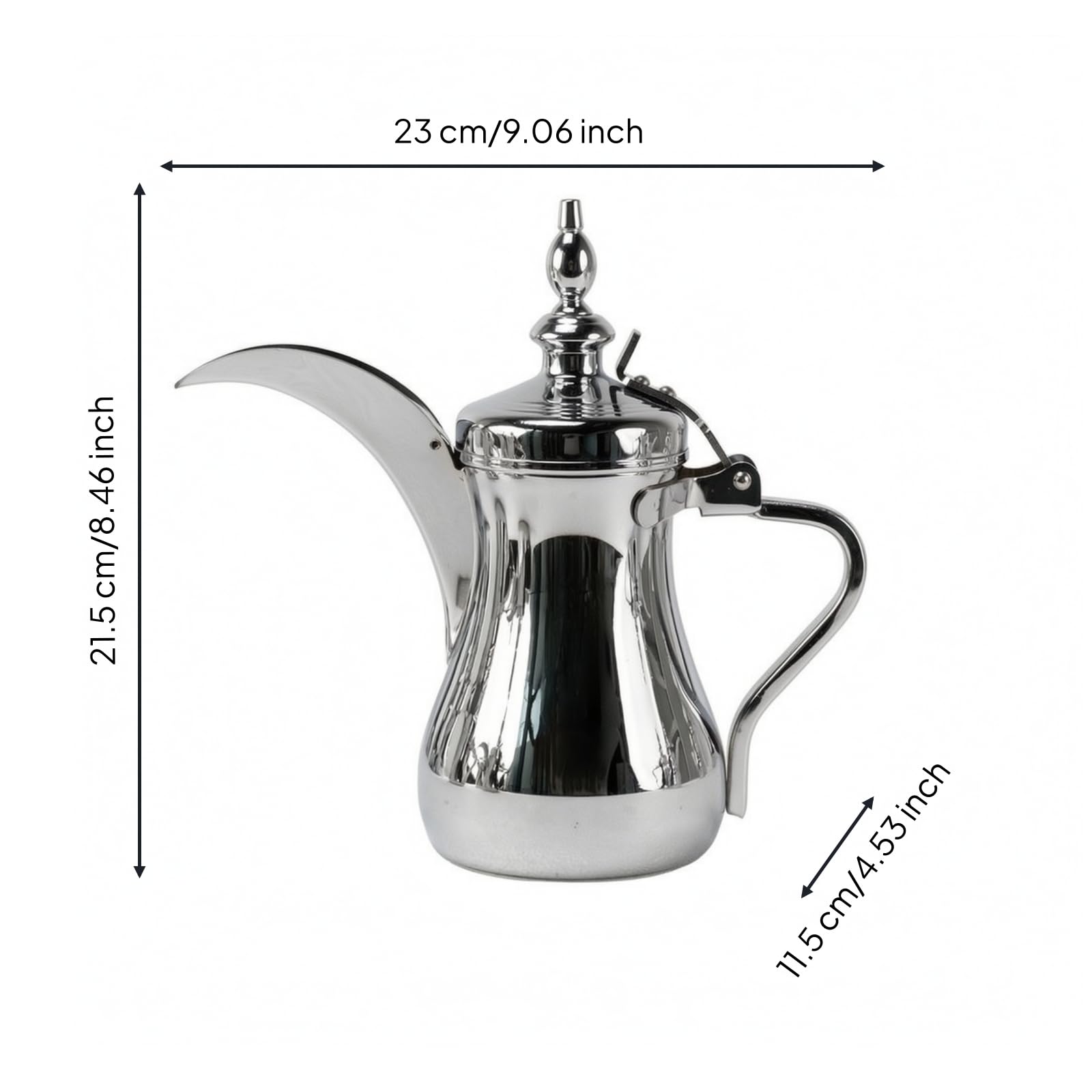 Recipiente in Acciaio Inox Recipiente, 700 Ml, Cromato