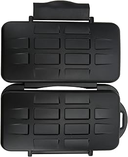 Memory Card Case Storage Holder, Portable ABS Thermoplastic Rubber Waterproof Sealed Camera Card Storage Holder Memory Card Accessories for MSD Cards