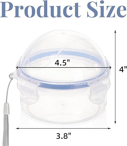 Miniatura 2 de Paquete de 4 recipientes de almacenamiento de cebolla, contenedores portátiles de almacenamiento de frutas y verduras con tapa, almacenamiento
