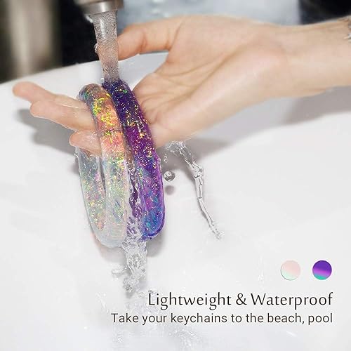 Miniatura 6 de Mymazn Pulsera para mujer, llavero holográfico para muñeca