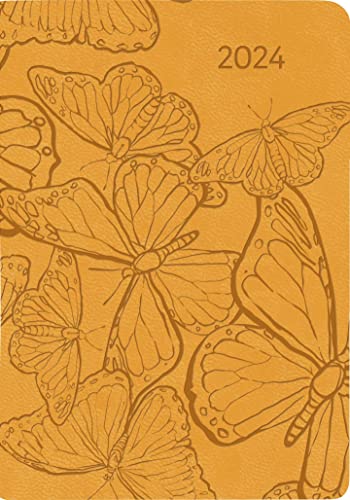 Ladytimer Mini Deluxe Honey 2024 - Pocket Calendar 8 x 11.5 cm - Tucson Cover - Motif Embossing Saying - Weekly - 144 Pages - Alpha Edition