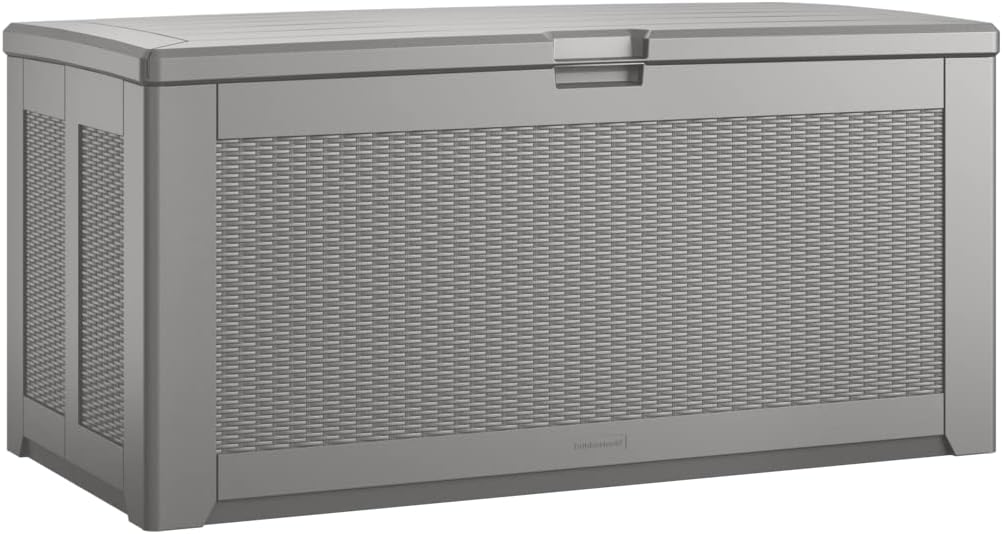 Amazon.com : Keter Denali 200 Gallon Resin Large Deck Box with Double ...